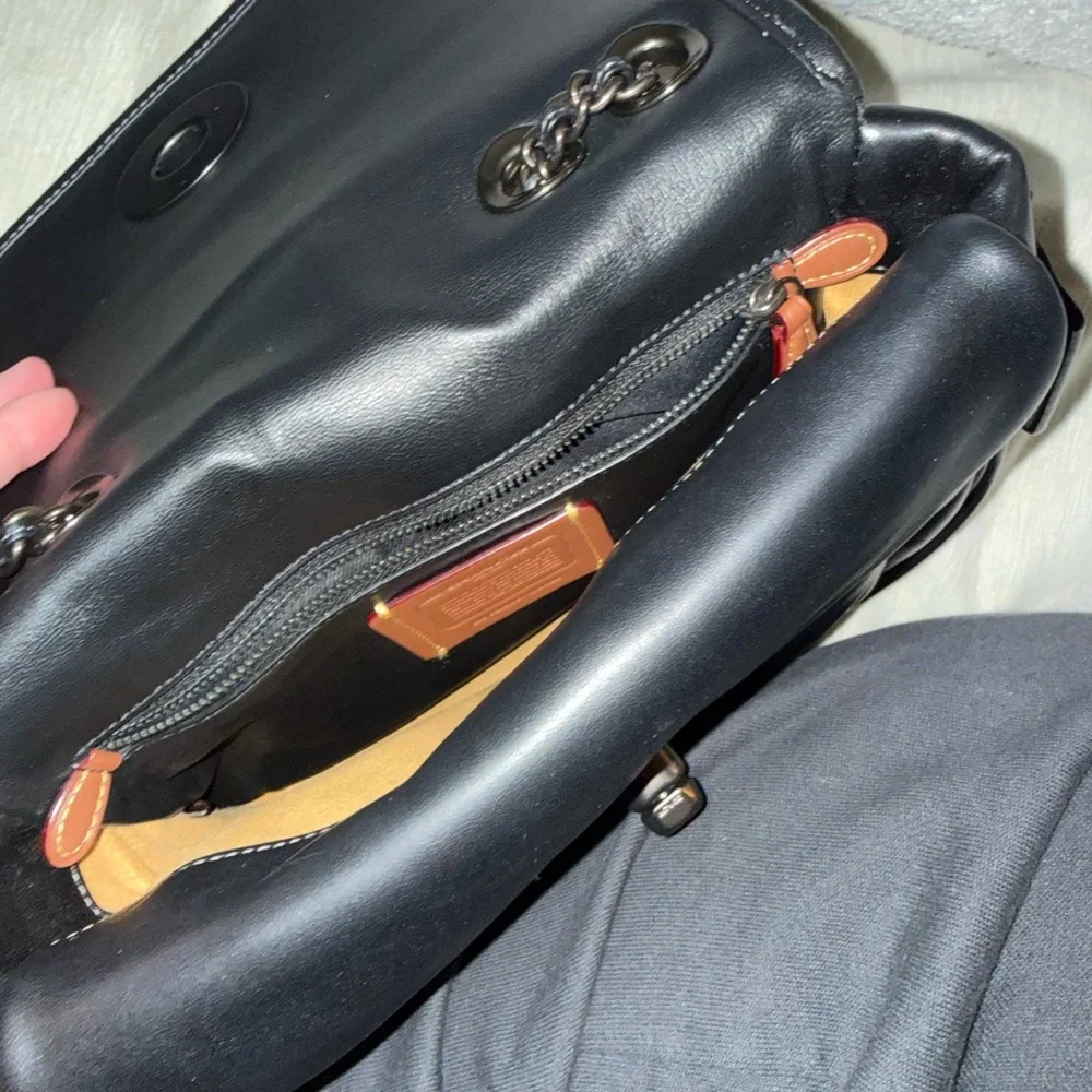 Black Coach Madison Pillow Bag - Picture 4 of 8
